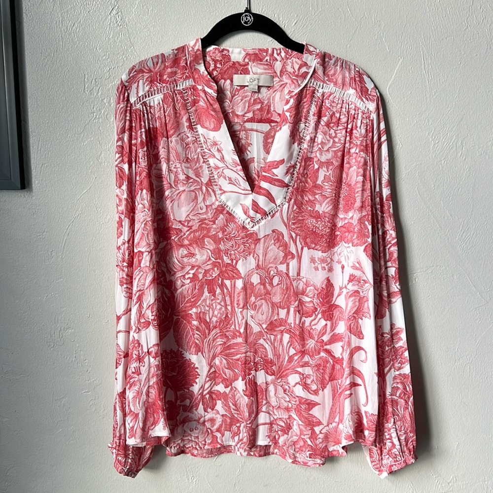 Loft flower pattern blouse